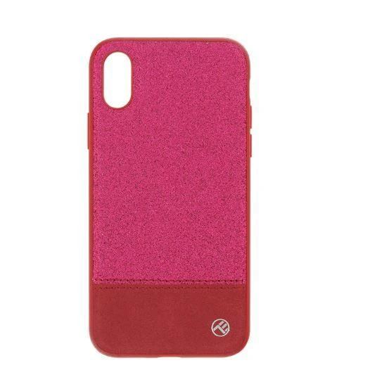 Tellur Rožinis blizgus dėklas iPhone X/XS
