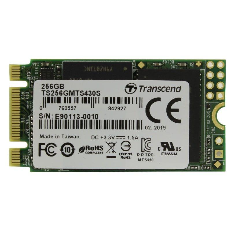 Transcend 256GB, M.2 2242 SSD 430S , SATA3 B+M Key, TLC, R/W 560/500 MB/s