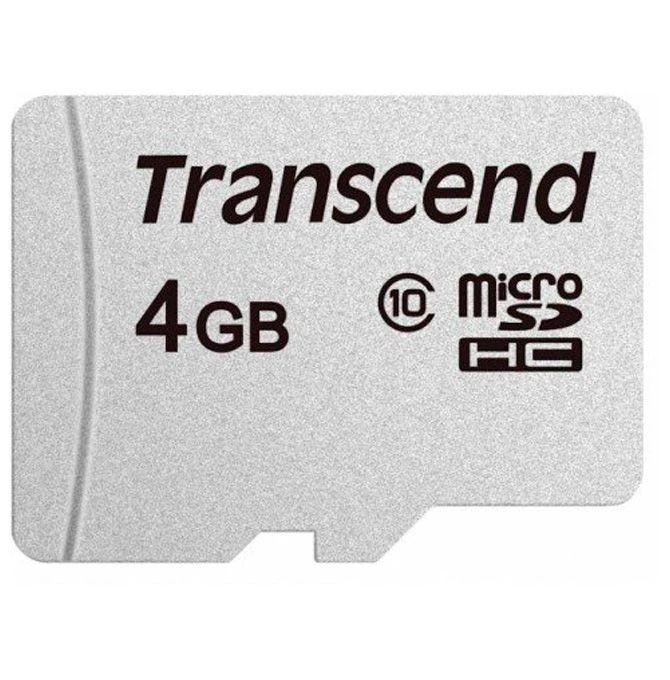 Transcend 4GB Micro SD kortelė, 10 klasės greitis