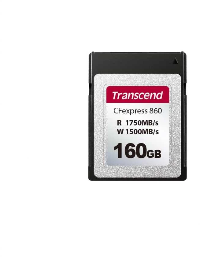 Transcend 160GB CFexpress atminties kortelė iš priekio