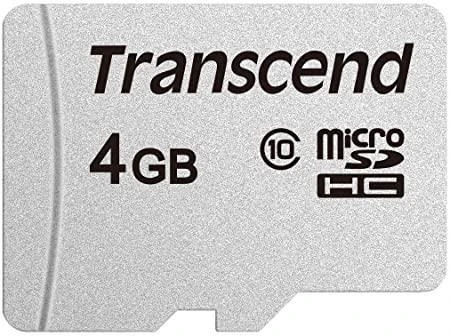 Atminties kortelė TRANSCEND 4GB Micro SD kortelė be adapterio, 10 klasė