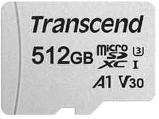 Atminties kortelė TRANSCEND 512GB Micro SD su adapteriu UHS-I U3 A1