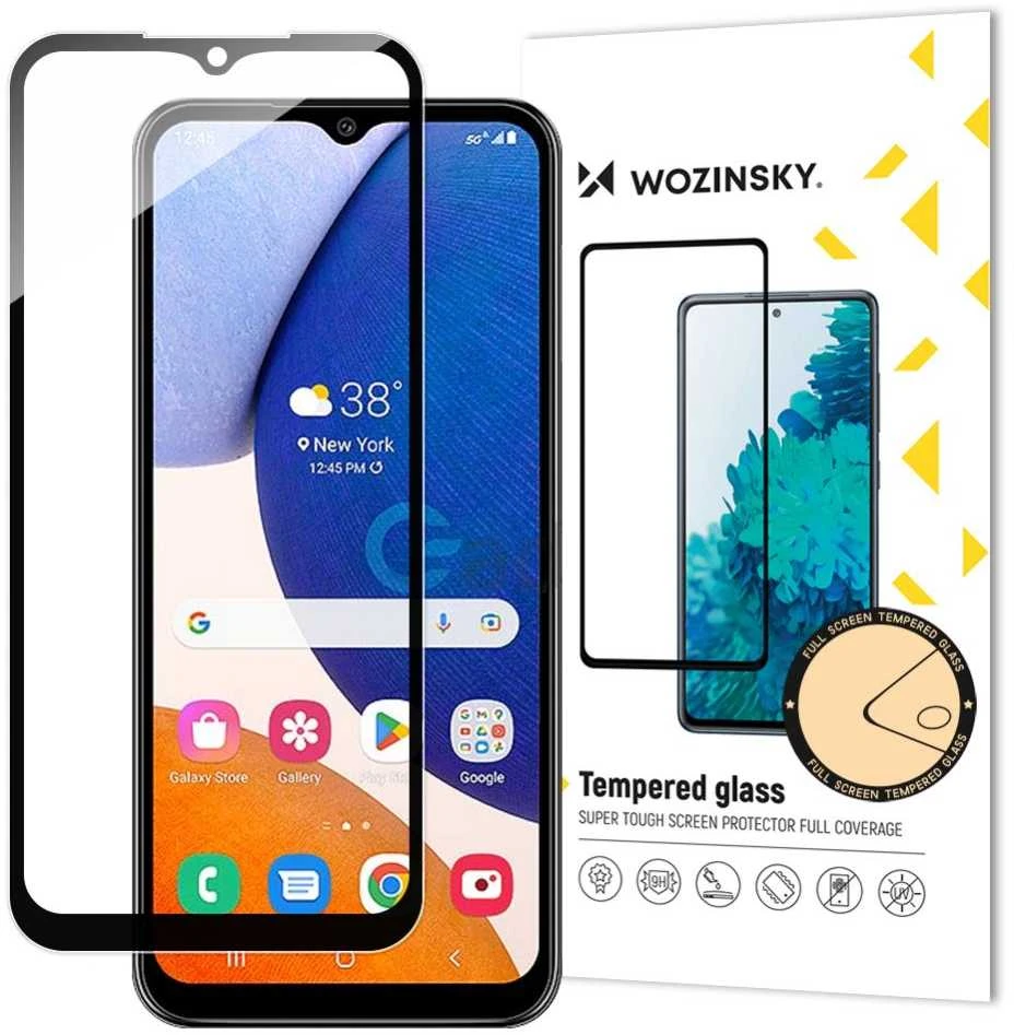 LCD apsauginis stikliukas Wozinsky 5D pritaikytas dėklui Samsung A145 A14 4G/A146 A14 5G juodas