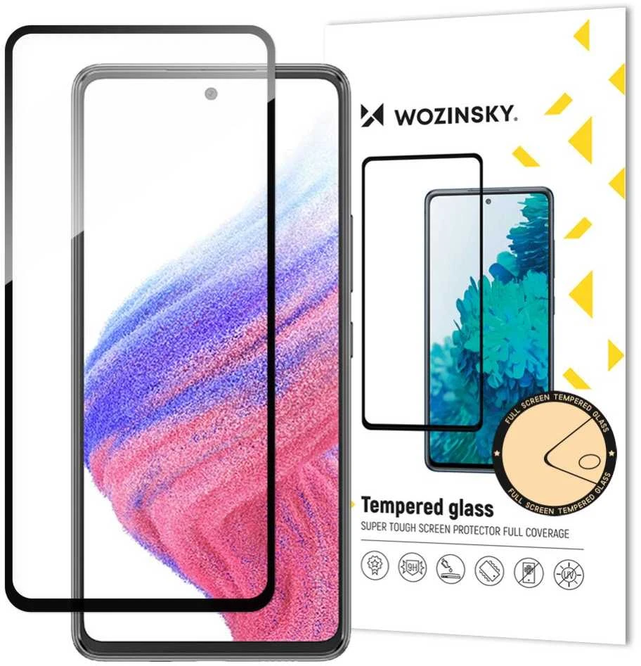 LCD apsauginis stikliukas Wozinsky 5D pritaikytas dėklui Samsung A546 A54 5G juodas
