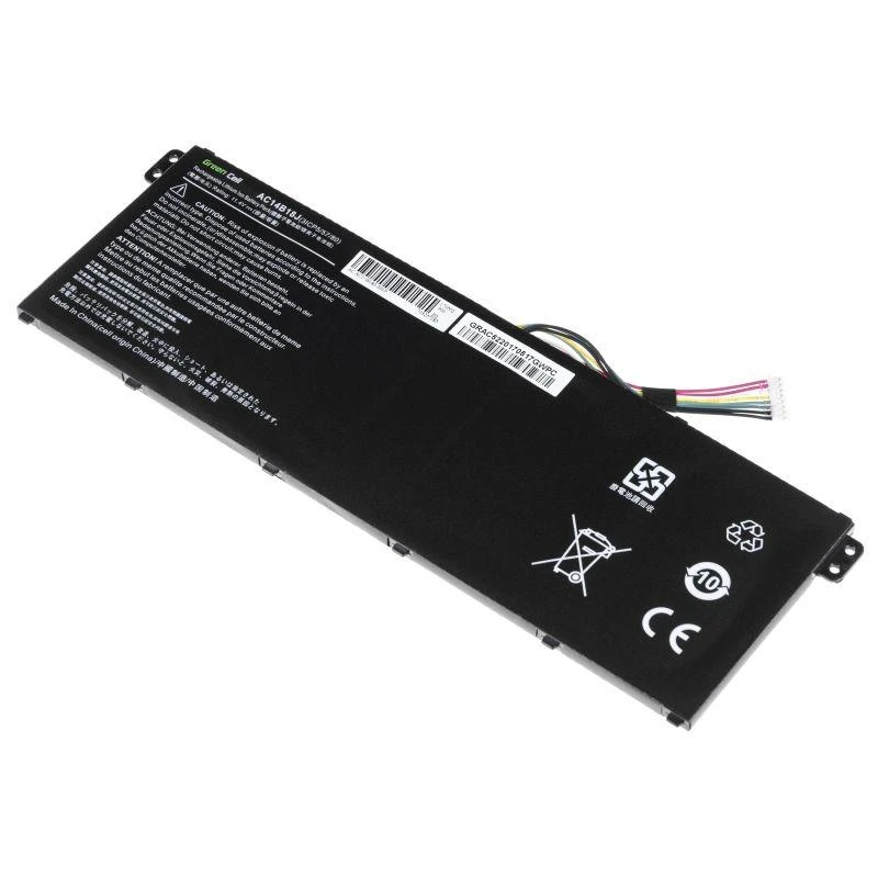 Green Cell Žalias Cell GREENCELL Baterija AC14B3K AC14B8K, skirta Acer Aspire 5 A515 A517 R15 R5-571T Spin 3 SP315-51 SP513-51 Swift 3 SF314-52