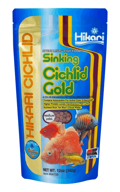 Hikari Cichlid Gold Sinking Medium visavertis pašaras žuvims - 342 g
