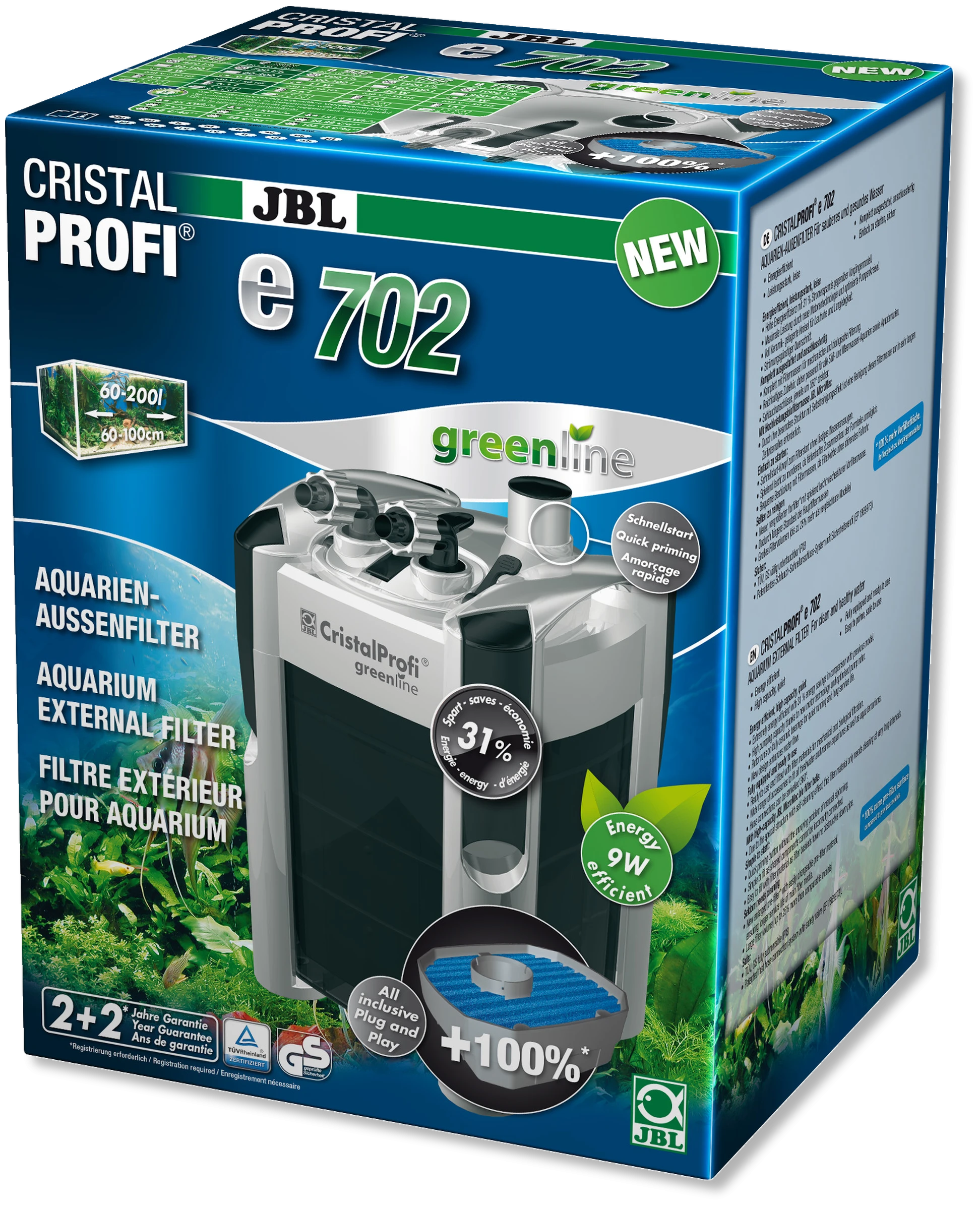 JBL Aqua JBL išorinis filtras CristalProfi e402 Greenline
