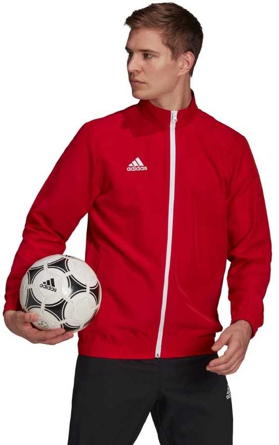 Adidas Entrada 22 Presentation Jacket raudonas vyriškas megztinis H57536 (L)