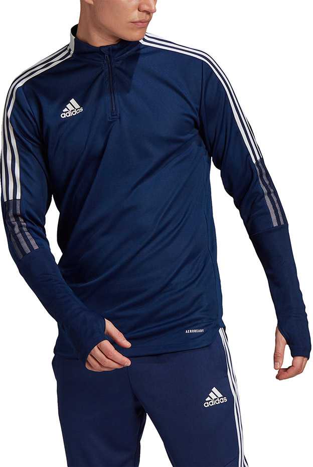 „Adidas Tiro 21 Training Top“ tamsiai mėlynas GE5426 megztinis (S)
