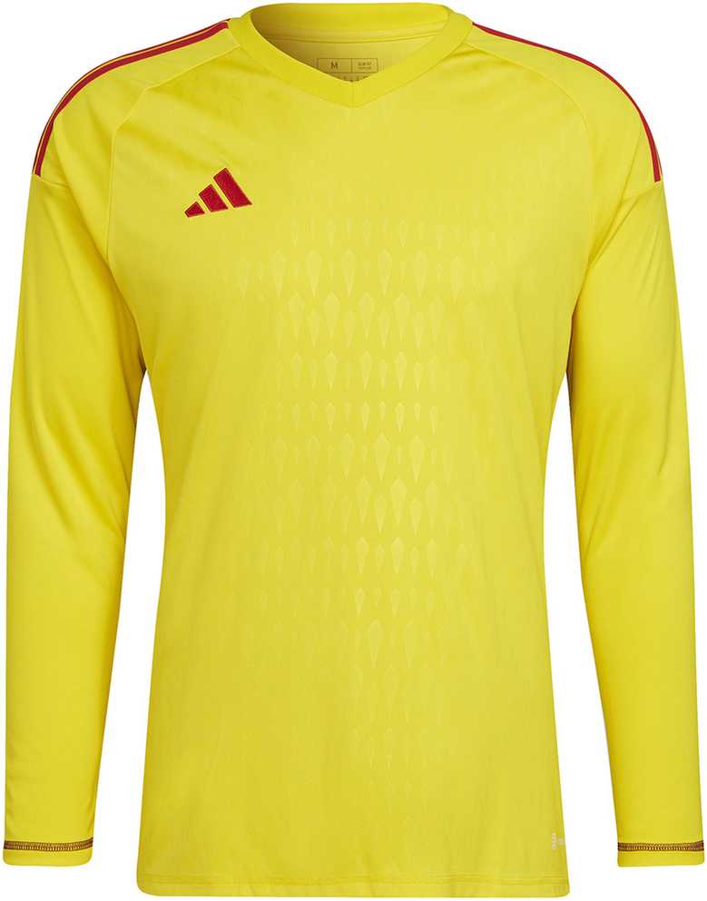 „Adidas Tiro 23 Competition“ vyrų vartininko marškinėliai ilgomis rankovėmis, geltoni HK7696 (XL)