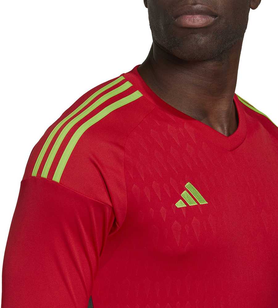 „Adidas Tiro 23 Competition“ vyrų vartininko marškinėliai ilgomis rankovėmis, raudoni HL0007 (L)