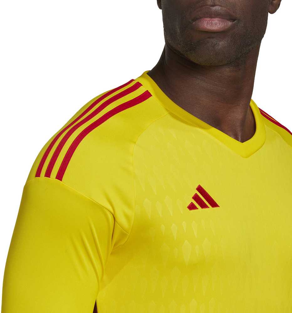 „Adidas Tiro 23 Competition“ vyrų vartininko marškinėliai ilgomis rankovėmis, geltoni HK7696 (XL)