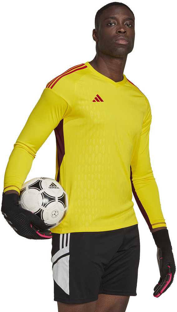 „Adidas Tiro 23 Competition“ vyrų vartininko marškinėliai ilgomis rankovėmis, geltoni HK7696 (XL)