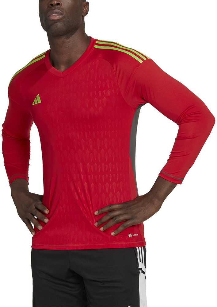 „Adidas Tiro 23 Competition“ vyrų vartininko marškinėliai ilgomis rankovėmis, raudoni HL0007 (L)