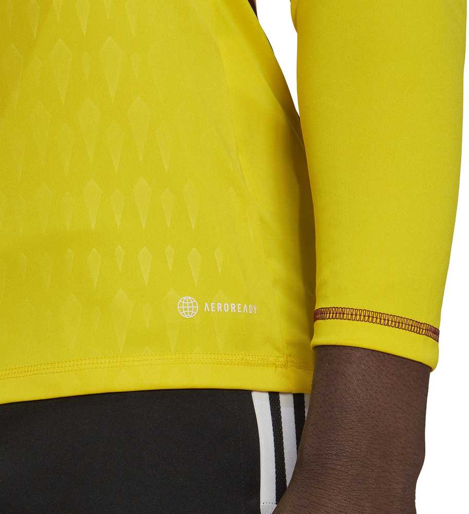 „Adidas Tiro 23 Competition“ vyrų vartininko marškinėliai ilgomis rankovėmis, geltoni HK7696 (XL)