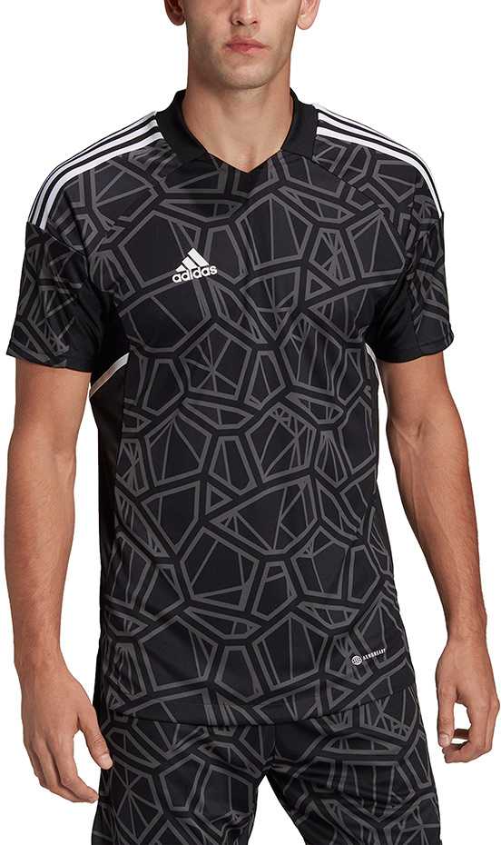 Adidas Vyriški marškinėliai Condivo 22 Goalkeeper Jersey Short Sleeve juoda HB1619 (XL)