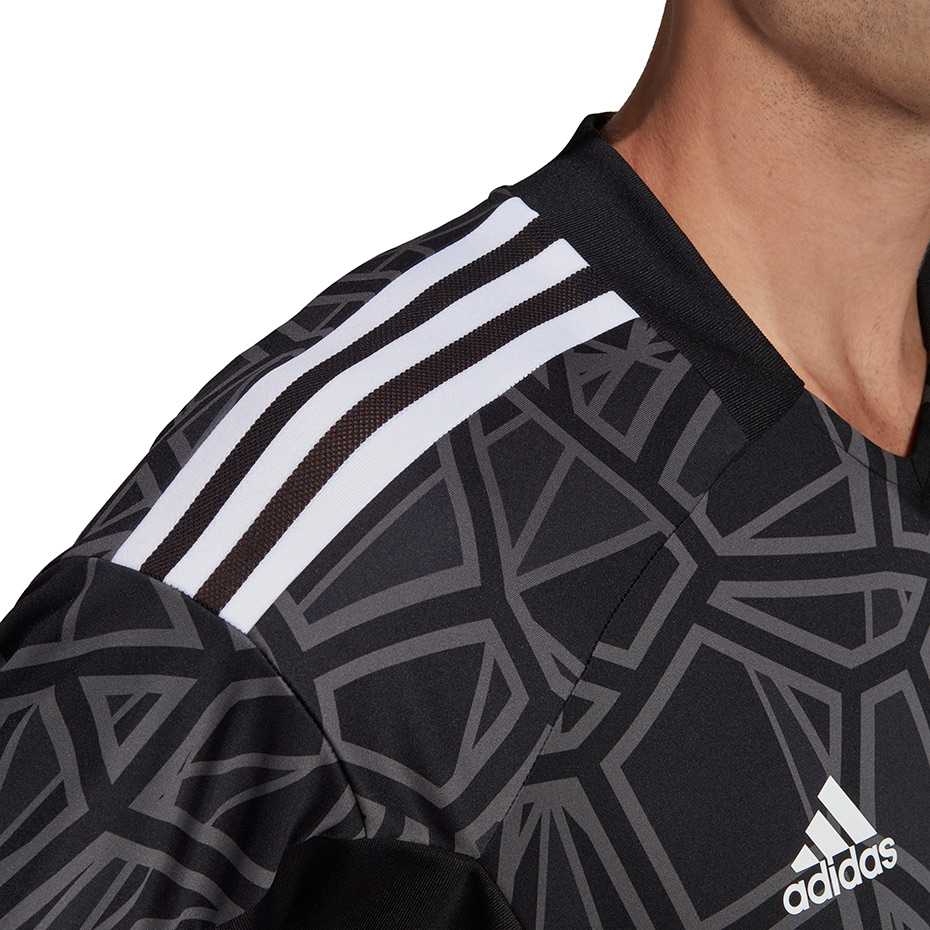 Adidas Vyriški marškinėliai Condivo 22 Goalkeeper Jersey Short Sleeve juoda HB1619 (XL)