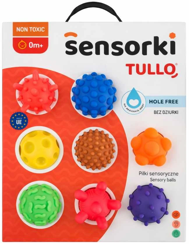 AM Tullo Sensoriniai kamuoliukai be skylučių TULLO 8 vnt.