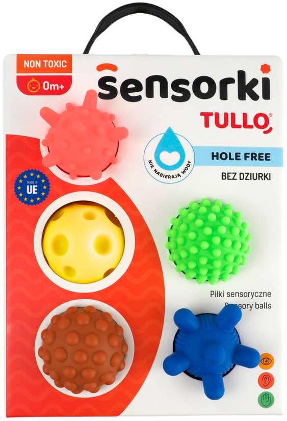 AM Tullo Sensoriniai kamuoliukai be skylučių TULLO 5 vnt.