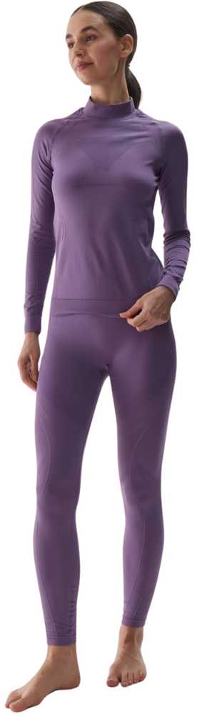 Apatiniai drabužiai termo besiūliai moteriški 4F F157 violetiniai 4FWAW24USEAF157 50S (XS/S)