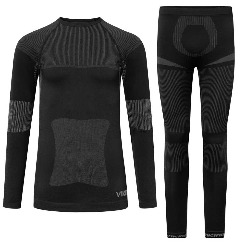 Apatiniai termo rūbai vyriška Viking Dante juoda-pilka 500-15-1717-08 Set (XL)