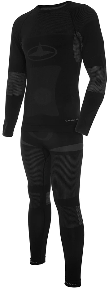 Apatiniai termo rūbai vyriška Viking Dante juoda-pilka 500-15-1717-08 Set (XL)