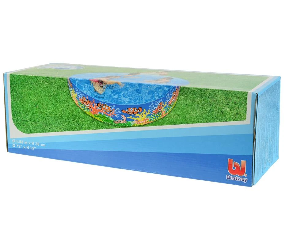Ramstinis baseinas Bestway Fill N Fun Odyssey 55030, 183x38 cm, mėlynas