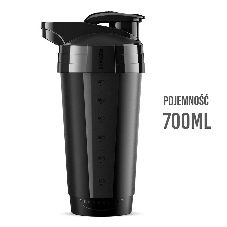 Gertuvė Bidon shaker NO10 600 ml juoda