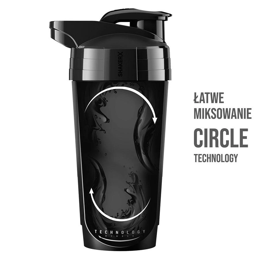 Gertuvė Bidon shaker NO10 600 ml juoda