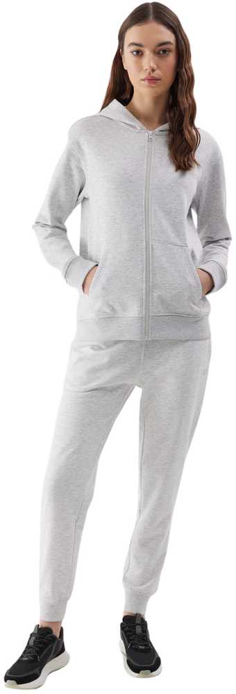 Bluza damska 4F F0956 chłodny šviesiai pilkas melanžas 4FWSS24TSWSF0956 27M (S)