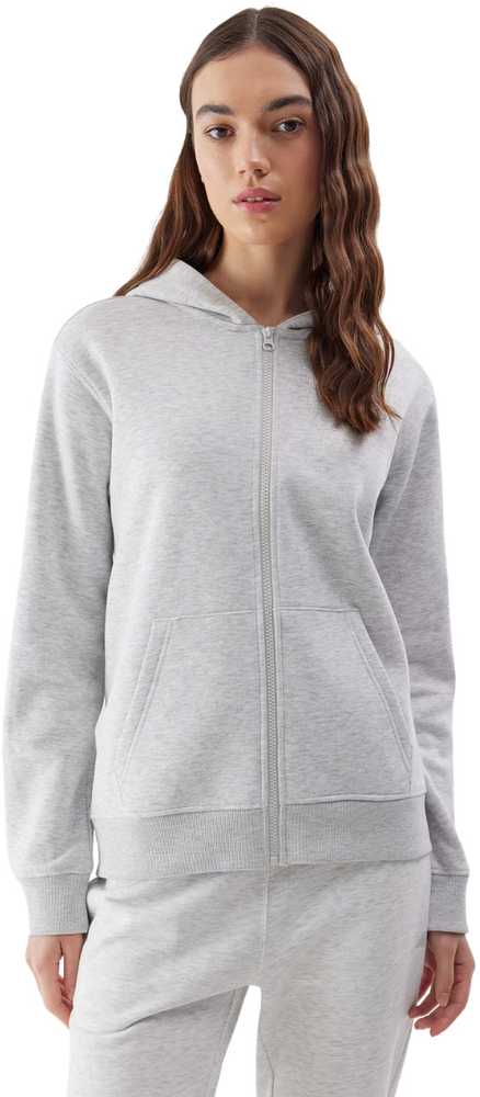 Bluza damska 4F F0956 chłodny šviesiai pilkas melanžas 4FWSS24TSWSF0956 27M (S)