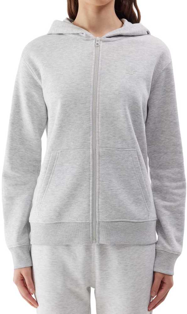 Bluza damska 4F F0956 chłodny šviesiai pilkas melanžas 4FWSS24TSWSF0956 27M (S)
