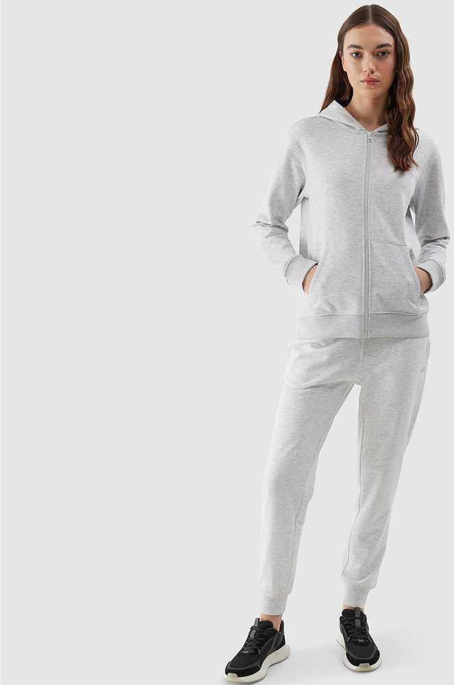 Bluza damska 4F F0956 chłodny šviesiai pilkas melanžas 4FWSS24TSWSF0956 27M (S)