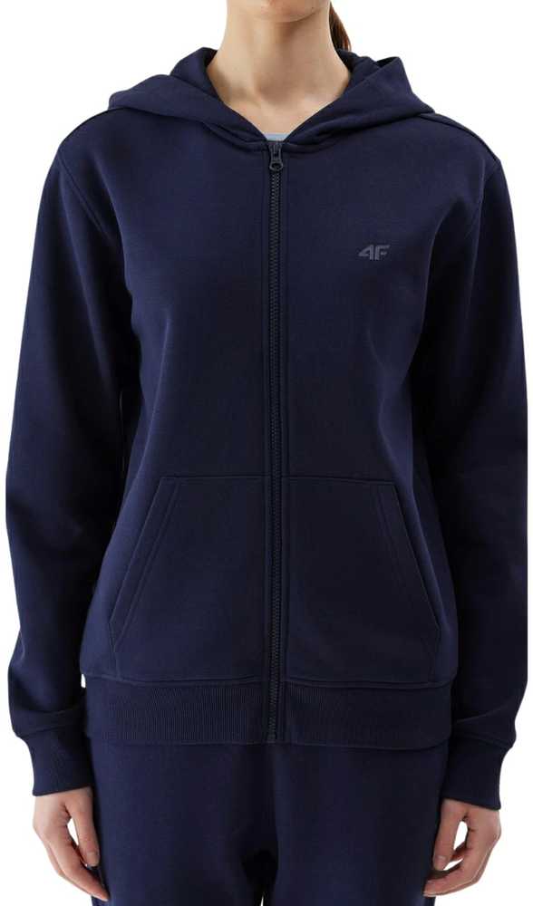 Bluza damska 4F F0956 tamsiai mėlyna 4FWSS24TSWSF0956 31S (S)