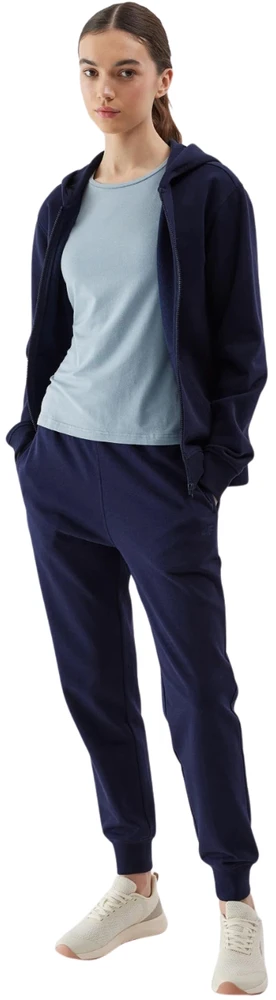 Bluza damska 4F F0956 tamsiai mėlyna 4FWSS24TSWSF0956 31S (S)