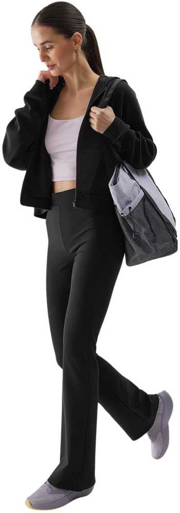 Bluza damska 4F F1002 tamsiai juoda 4FWSS24TSWSF1002 20S (L)