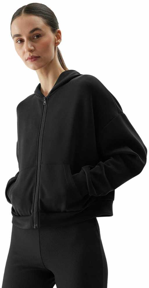 Bluza damska 4F F1002 tamsiai juoda 4FWSS24TSWSF1002 20S (L)
