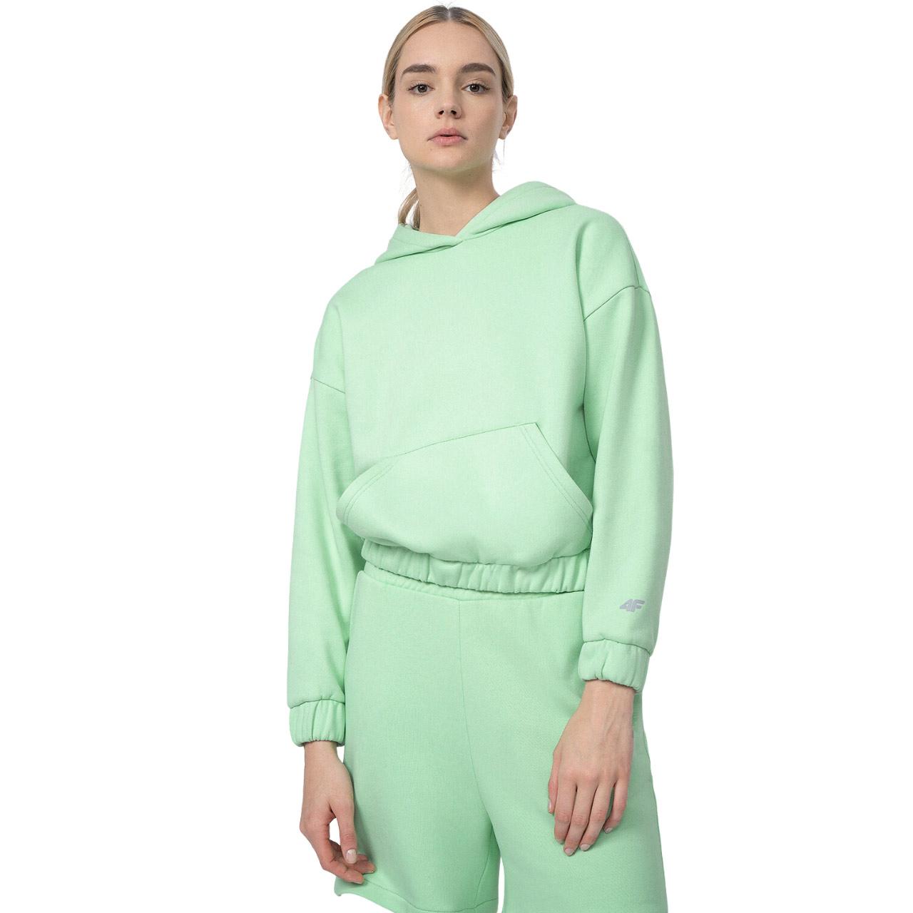 Bluza damska 4F jasna žalia 4FSS23TSWSF255 42S (L)