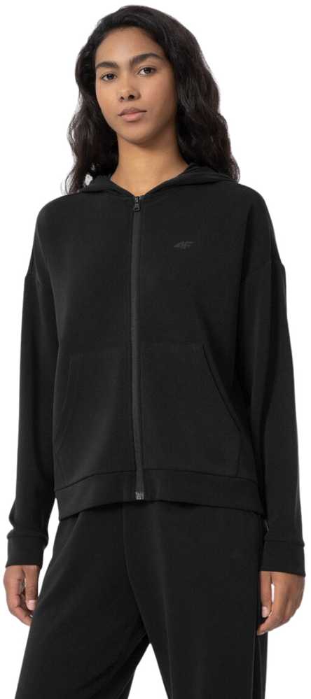 Bluza damska 4F tamsiai juoda H4Z22 BLD041 20S (M)