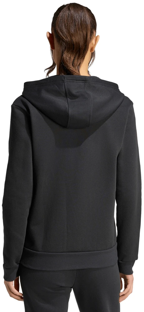 Moteriškas adidas Entrada 26 džemperis su pilnu užtrauktuku, juodas KF5939