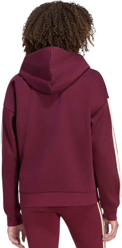 Bluza damska adidas Essentials 3-Stripes Full-Zip bordinė KX0785 (L)