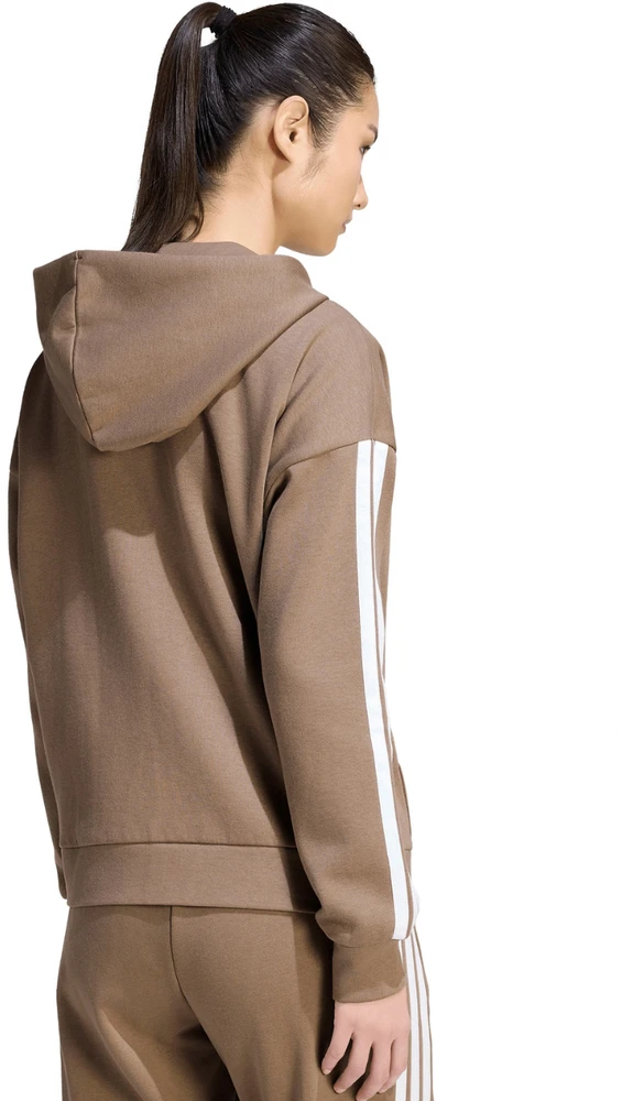 Bluza damska adidas Essentials 3-Stripes Full-Zip Fleece Hoodie jasny ruda KF6273 (S)