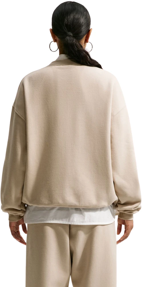 Bluza damska Nike Studio Fleece kreminė IM8082 236 (XL)