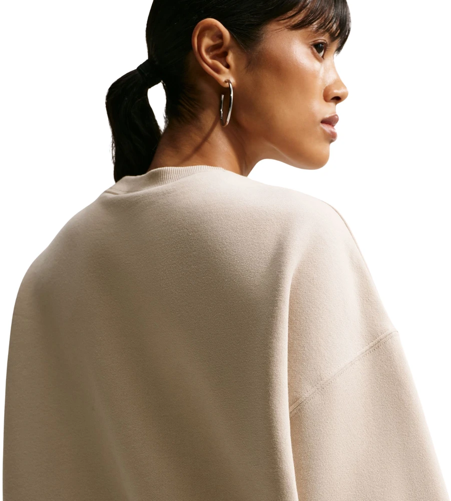 Bluza damska Nike Studio Fleece kreminė IM8082 236 (XL)