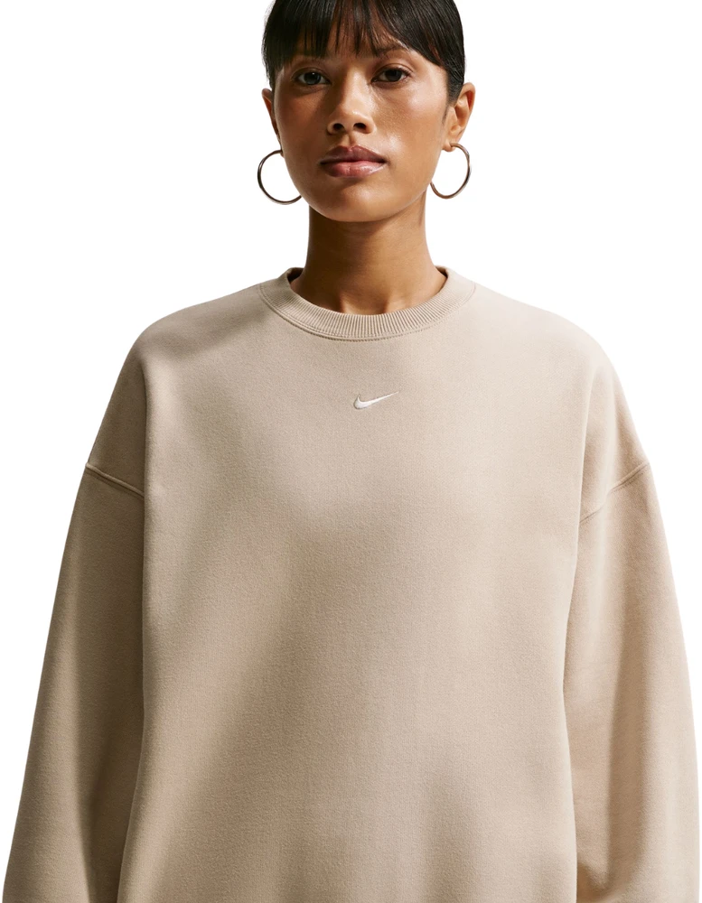 Bluza damska Nike Studio Fleece kreminė IM8082 236 (XL)