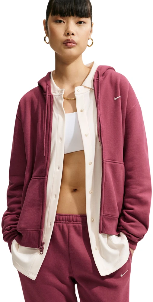Bluza damska Nike Studio Fleece Medium Weight rožinė IM8504 654 (L)
