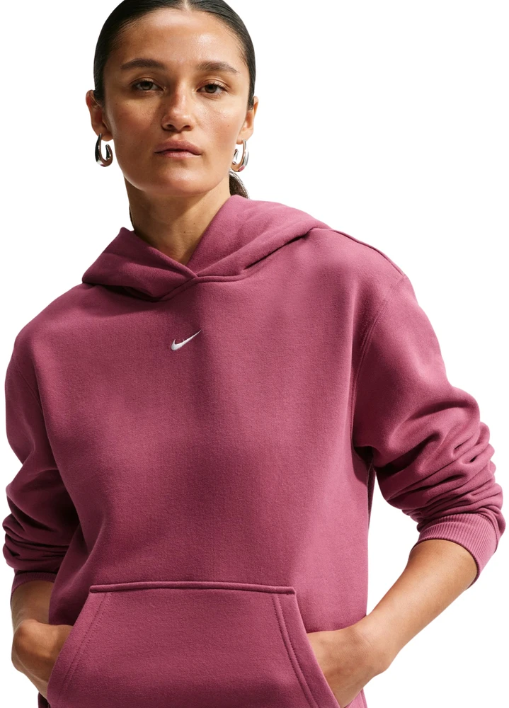 Bluza damska Nike Studio Fleece Medium Weight rožinė IM8100 654 (XL)