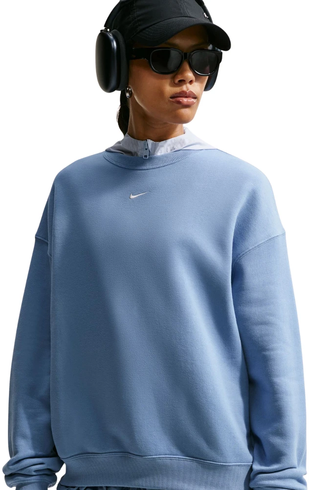 Bluza damska Nike Studio Fleece mėlyna IM8082 486 (S)