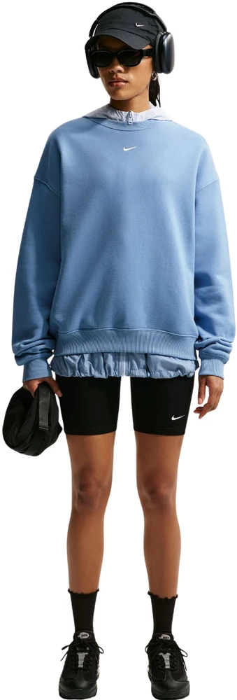Bluza damska Nike Studio Fleece mėlyna IM8082 486 (S)