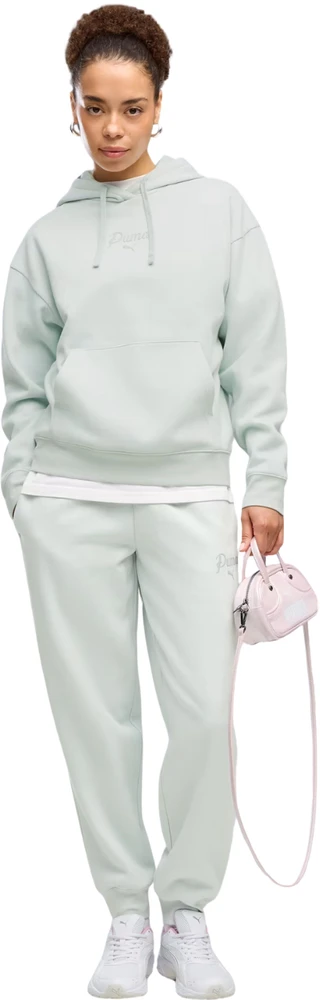 Bluza damska Puma ESS Script Comfort Hoodie miętowa 694136 29 (XL)